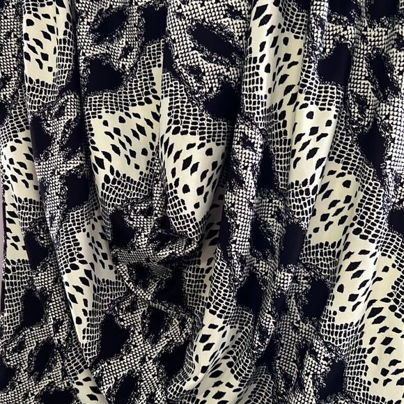 eci New York Sz M Yellow Black Geometric Op Art Pullover Sleeveless Stretch Top - Picture 5 of 11